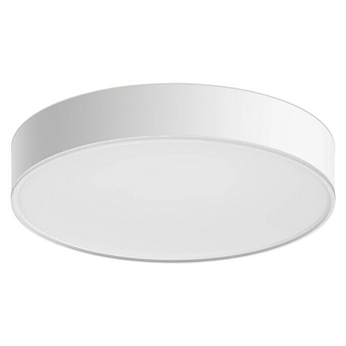 Philips Hue LED-Deckenleuchte Enrave19,2 W, L x B x H: 38,1 x 38,1 x 8,4 cm, Weiß Diagonal View