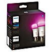 Philips Hue Smart-LED-Lampen Set White & Color (E27, Dimmbar, RGBW, 1 100 lm, 11 W, 2 Stk.) | BAUHAUS