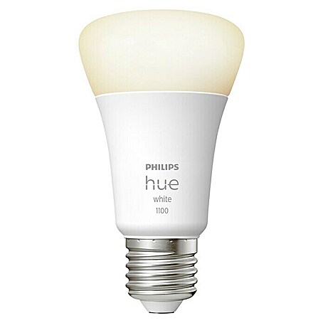 Philips Hue LED-Lampe White (E27, Dimmbar, 1.055 lm, 9,5 W, 1 Stk.)