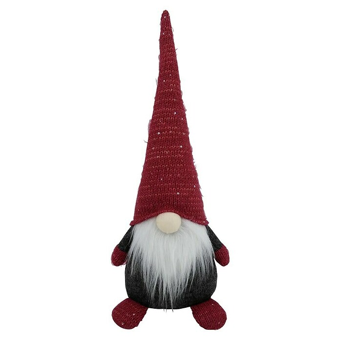 Gnomo de navidad Bjorn (Altura: 45 cm, Rojo/Negro) | BAUHAUS