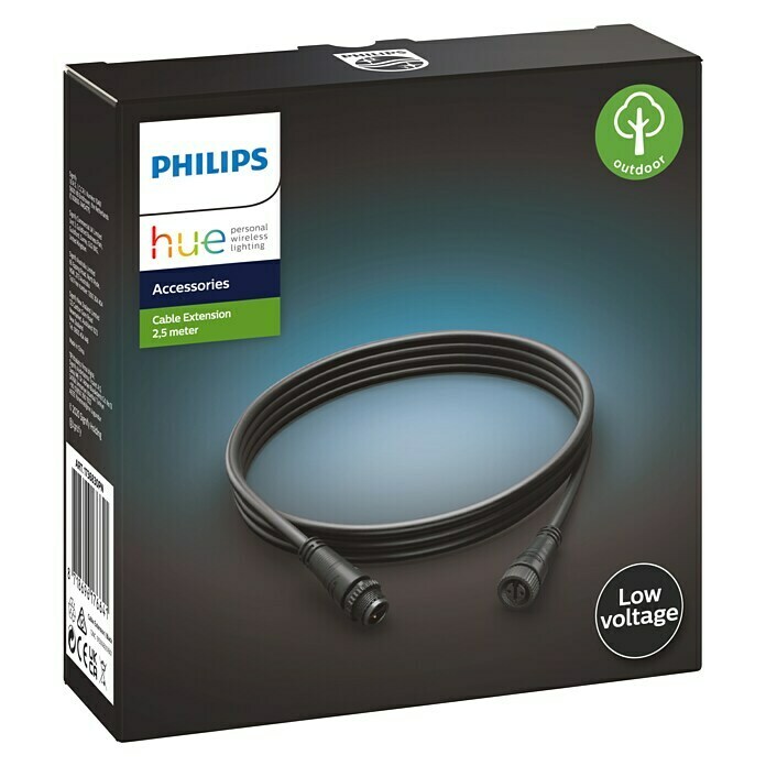 Philips Hue Verlängerungskabel (Schwarz, 2,5 m, IP67) | BAUHAUS