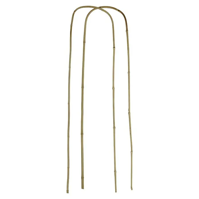 Floraworld Rankhilfe Bambus - 2 Stk., 23 x 90 cm, Holz - Detailaufnahme eines Bambus-Gartenbogen, der eine natürliche und dekorative Note in jeden Außenbereich bringt.