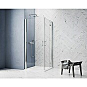 GEO Hit Pro Eckdusche B-PE130 (80 x 100 x 202,2 cm, Beschichtet, Chrom, Glasstärke: 6 mm) | BAUHAUS