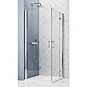 GEO Hit Pro Eckdusche B-PE130 (80 x 100 x 202,2 cm, Beschichtet, Chrom, Glasstärke: 6 mm) | BAUHAUS