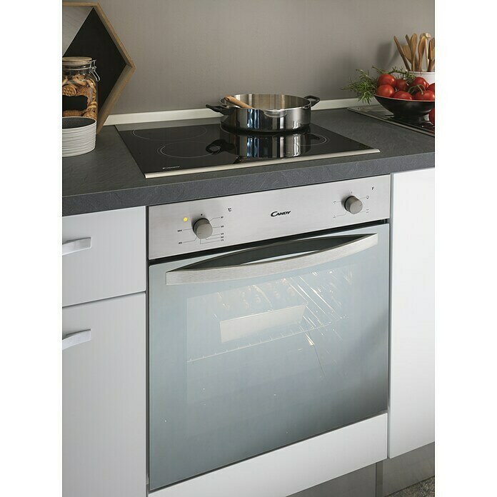 Küchenzeile Laura (Breite: 240 cm, Mit Elektrogeräten, Weiß Hochglanz)