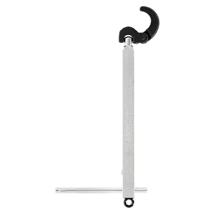Wisent Llave ajustable - Largo: 250 mm - El producto es un brazo de montaje de cámara ajustable, que cuenta con una abrazadera negra y un soporte plateado para ángulos de cámara flexibles.