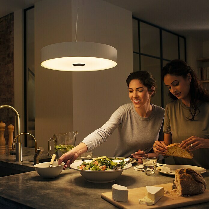 Philips Hue LED-Pendelleuchte FairHöhe: 150 cm, 444 mm, Weiß Mood Shot