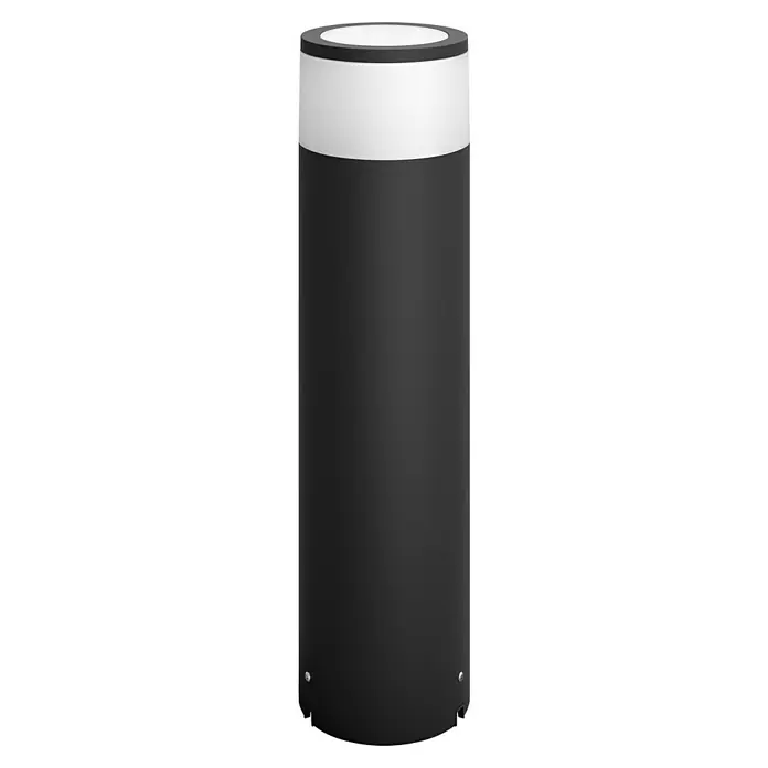 Philips Hue LED-Sockelleuchte Calla White & Color Ambiance8 W, Schwarz, Ø x H: 10,4 x 40 cm