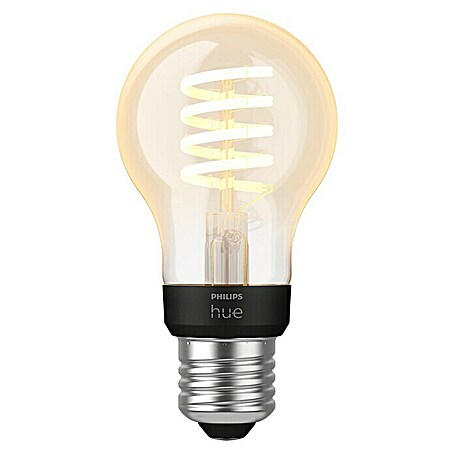 Philips Hue LED-Lampe White Ambiance Filament (E27, Dimmbar, 550 lm, 7 W, Lampenbezeichnung: A60)