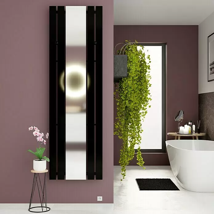 Bäderwelt Designheizkörper Tokio - B x H: 550 x 1.800 mm, Anthrazit - Stimmungsaufnahme