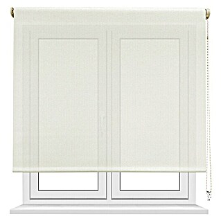 Estor enrollable screen 10% (An x Al: 135 x 190 cm, Blanco lino)