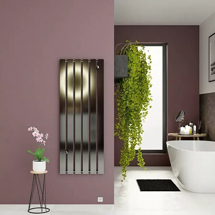 Admiral Designheizkörper Tokio - B x H: 470 x 1.200 mm, Chrom Effekt - Stimmungsaufnahme