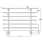 Dolle Geländer-Set PS 301 (Seitenmontage, Aluminium, Dark Grey, Eckig, Länge: 150 cm) | BAUHAUS