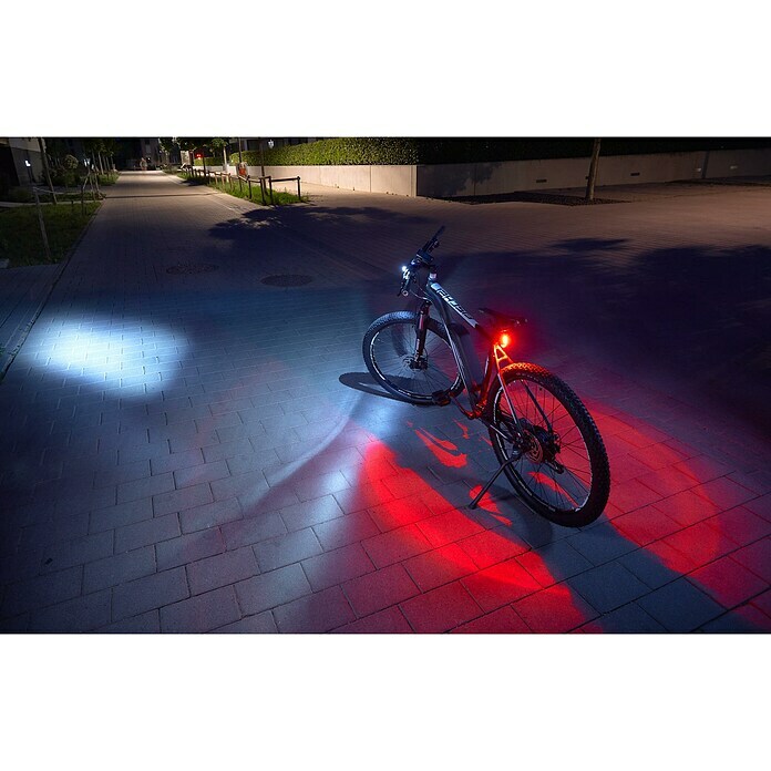 FISCHER Dynamo LED-Rückleuchte für Gepäckträger mit Standlicht, Rücklicht, Beleuchtung (Dynamo), Beleuchtung, Fahrradzubehör