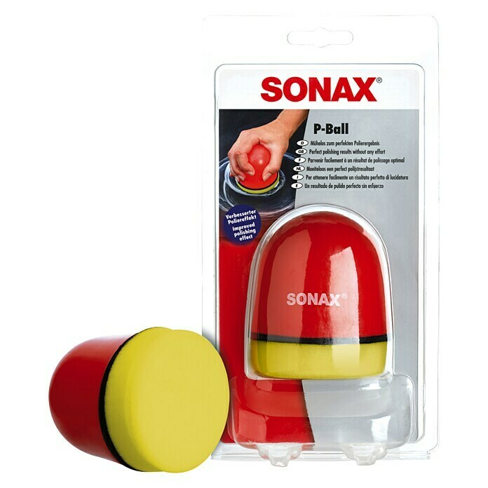 Sonax PolierballL x B x H: 8 x 7,2 x 14 cm Front View