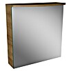 Camargue Swing LED-Spiegelschrank (B x H: 60 x 70,5 cm, Mit Beleuchtung, DIN Anschlag: Links, Berg Eiche, Glas) | BAUHAUS