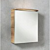 Camargue Swing LED-Spiegelschrank (B x H: 60 x 70,5 cm, Mit Beleuchtung, DIN Anschlag: Links, Berg Eiche, Glas) | BAUHAUS