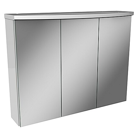 Camargue Swing LED-Spiegelschrank (B x H: 80 x 70,5 cm, Mit Beleuchtung, Weiß)