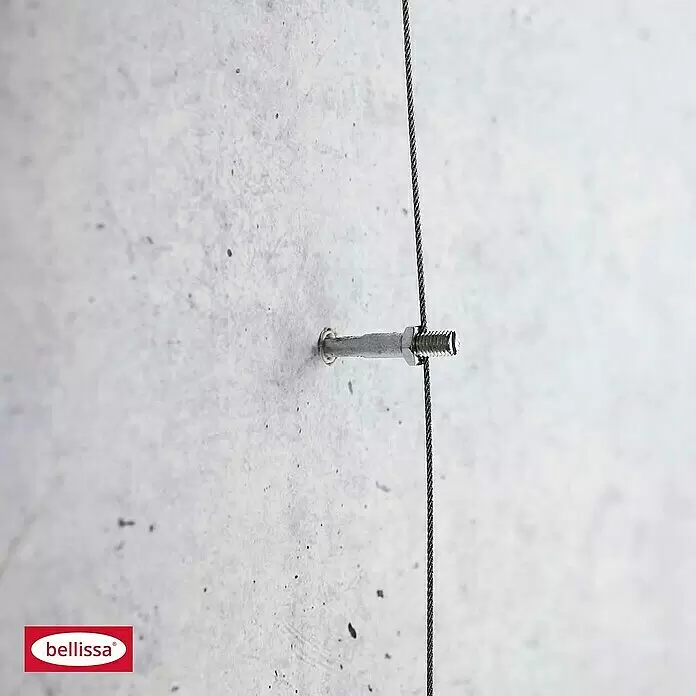 Bellissa Rankhilfe Seilspann Set Spago - Stahl, Länge: 10 m - Detailaufnahme