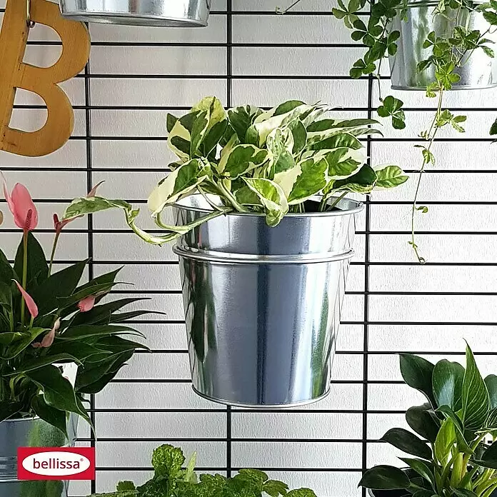 Bellissa Blumentopfhalter Fermo - Durchmesser: 17 cm, Silber - Stimmungsaufnahme