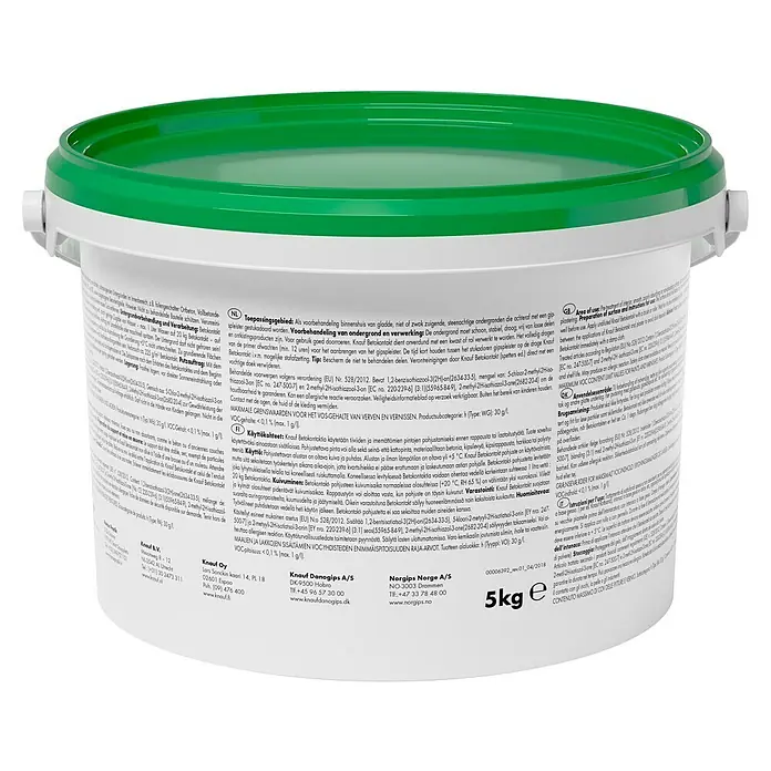 Knauf Betonkontakt - 5 kg - Weißer Eimer Knauf Betokontakt Grundierung, ideal zur Vorbehandlung von glatten, schwach saugenden Untergründen vor dem Verputzen.
