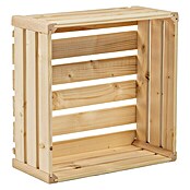 HolzZollhaus Holzkiste B 1/2 (35 x 35 x 16 cm, Gehobelt, Natur)