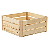 HolzZollhaus Holzkiste B 1/2 (35 x 35 x 16 cm, Gehobelt, Natur)