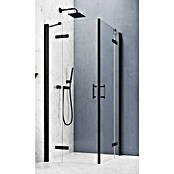 GEO Hit Pro Eckdusche B-PE300 (80 x 100 x 200 cm, Beschichtet, Schwarz, Glasstärke: 6 mm) | BAUHAUS