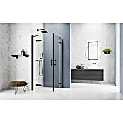 GEO Hit Pro Eckdusche B-PE300 (80 x 100 x 200 cm, Beschichtet, Schwarz, Glasstärke: 6 mm) | BAUHAUS