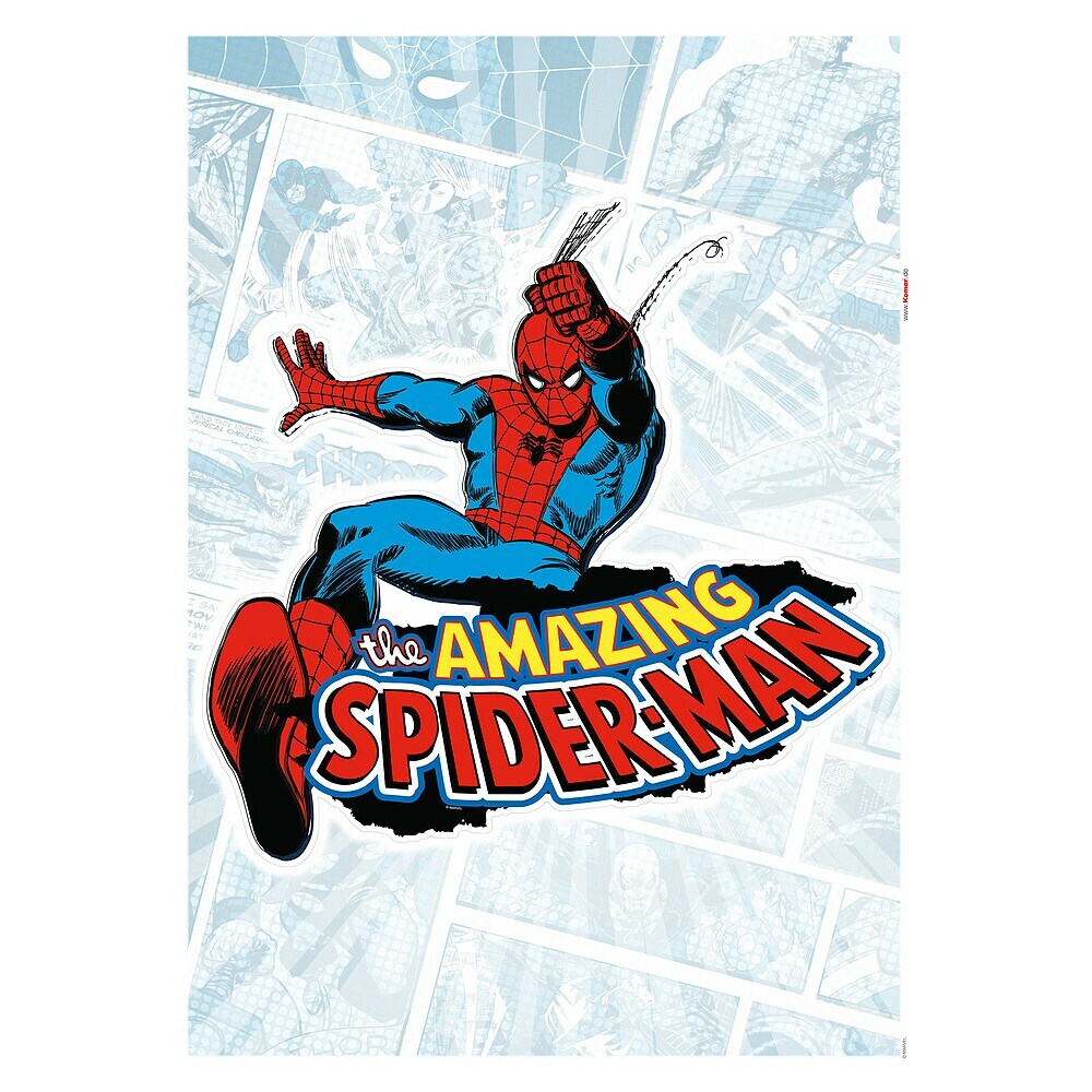 Komar Toile imprimée sur cadre de Marvel Spidey and His Amazing Friends Selfie - Taille: 90 x 60 cm