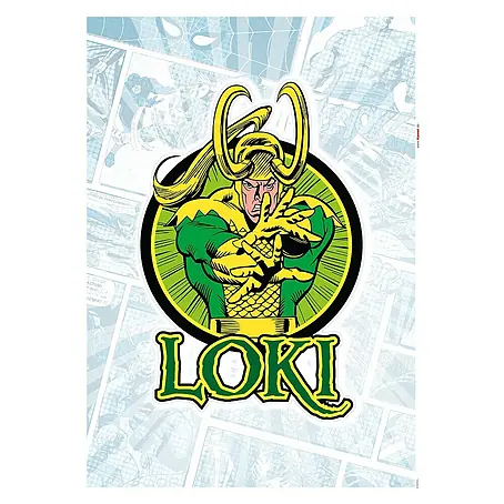 Komar Marvel Wandtattoo Loki Comic Classic