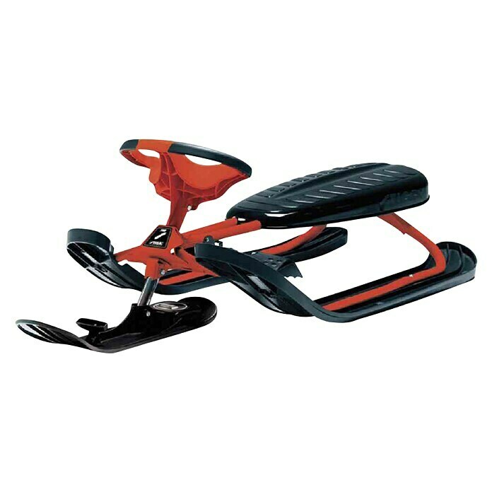 Stiga Kunststoffschlitten Snow Racer CurveMax. Belastung: 80 kg, Kunststoff, Rot/Schwarz Diagonal View