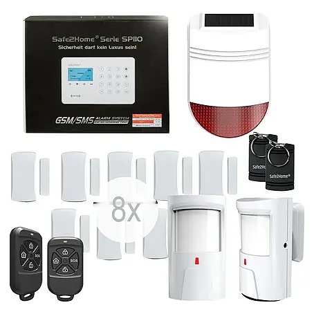 Safe2Home  Alarmanlagen-Set SP110 Komplett