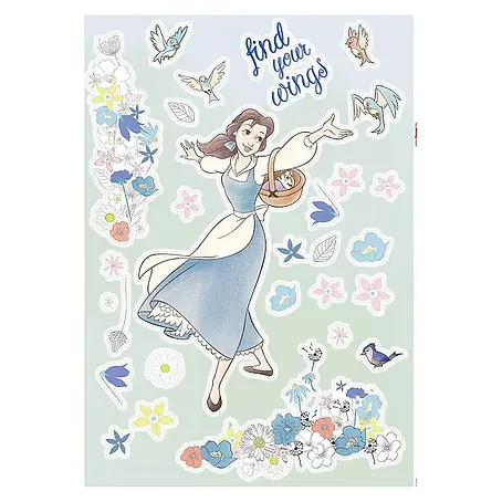 Komar  Wandtattoo Disney Belle - Find Your Wings