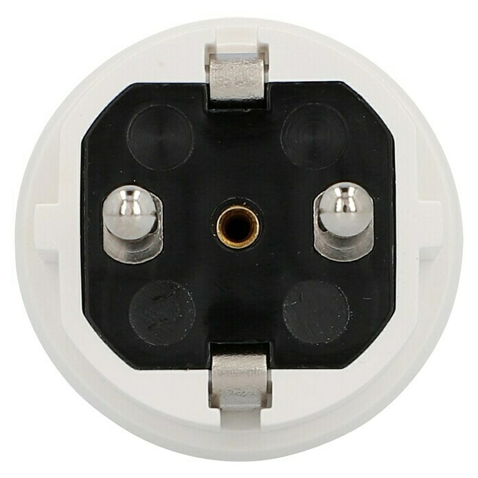 UniTEC Schutzkontaktstecker16 A, IP44, Weiß Front View