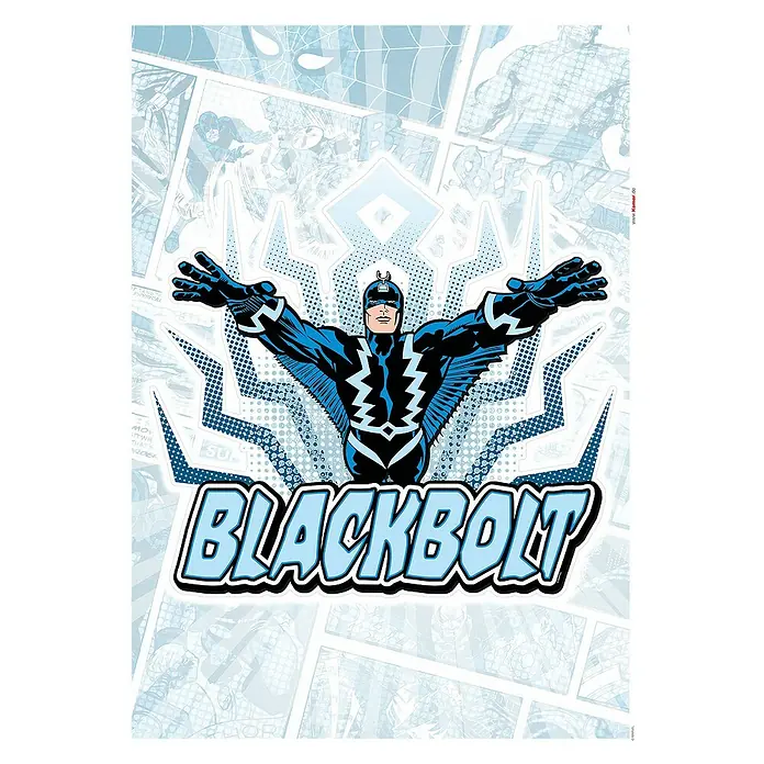 Komar Marvel Wandtattoo Blackbolt50 x 70 cm - Black Bolt-Wandbild.