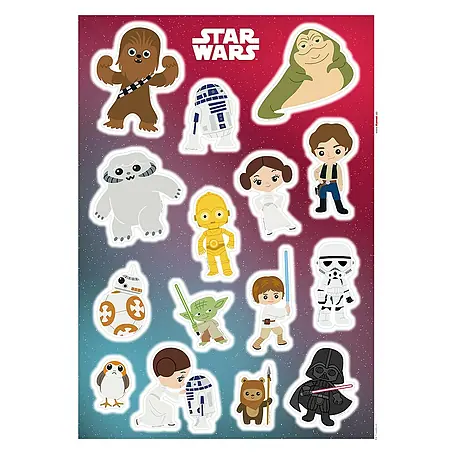 Komar Star Wars Wandtattoo Star Wars Little Heroes