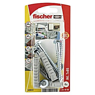 Fischer Universeelpluggenset WL (Ø x l: 7 x 65 mm, 4 st.)