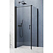 GEO Hit Pro Eckdusche B-PF100 (L x B x H: 90 x 90 x 202,2 cm, Beschichtet, DIN Anschlag: Links, Stärke: 6 mm, Schwarz) | BAUHAUS