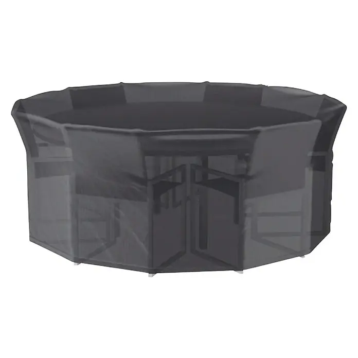 Sitzgruppen-Schutzhülle Aerocover - Ø x H: 200 x 85 cm, Kunststoff - Abdeckung für Gartenmöbel schützt Tisch und Stühle vor Witterungseinflüssen, ideal für den Aussenbereich.
