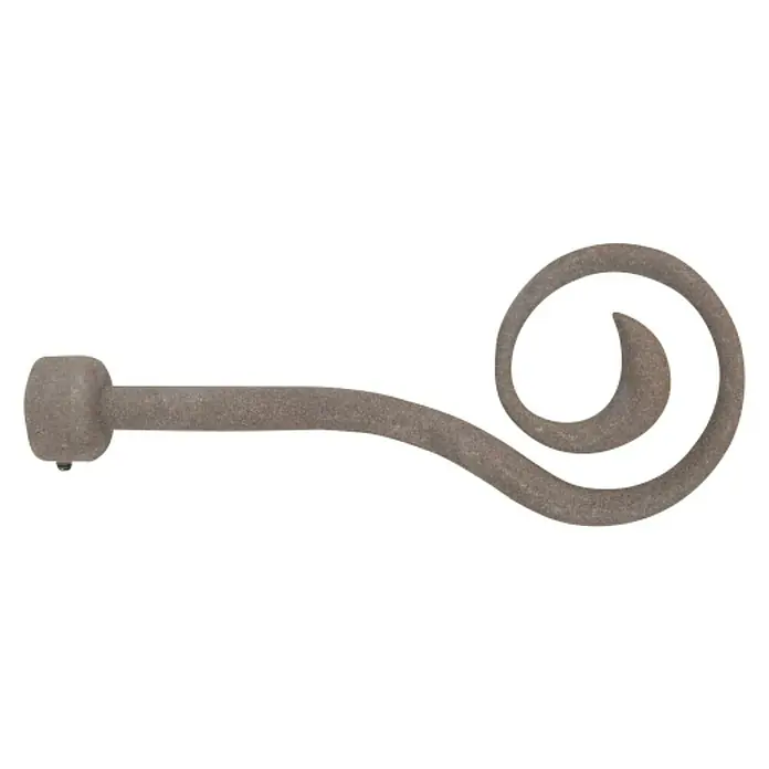 Tapa final Báculo - Óxido, 1 ud. - Gancho de pared de metal con una punta decorativa para un toque elegante a cualquier habitación.