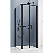 GEO Hit Pro Eckdusche B-PF110 (L x B x H: 80 x 100 x 202,2 cm, Beschichtet, Schwarz, Glasstärke: 6 mm, DIN Anschlag: Rechts) | BAUHAUS
