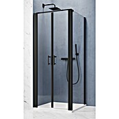 GEO Hit Pro Eckdusche B-PF110 (L x B x H: 90 x 90 x 202,2 cm, Beschichtet, Schwarz, Glasstärke: 6 mm, DIN Anschlag: Links) | BAUHAUS