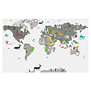 Fototapete Weltkarte für Kinder (B x H: 254 x 184 cm, Papier)