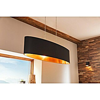 Eglo Maserlo Pendelleuchte (L x B x H: 100 x 25 x 110 cm, Schwarz, Anzahl Leuchtmittel: 2 Stk.)