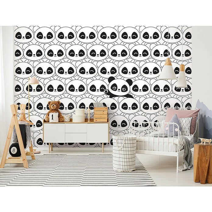 Fototapete Pandas Allover groß (B x H: 368 x 254 cm, Vlies) | BAUHAUS