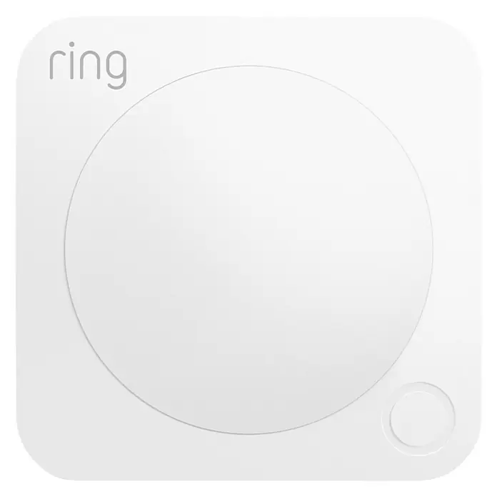 Ring Alarm Bewegungsmelder 2. Gen. - Weiß, 3,6 x 6,6 x 6,6 cm, Batteriebetrieben - Nahaufnahme eines Ring Bewegungsmelders in Weiß, ideal zur Überwachung von Bewegungen im Innenbereich Ihres Zuhauses.