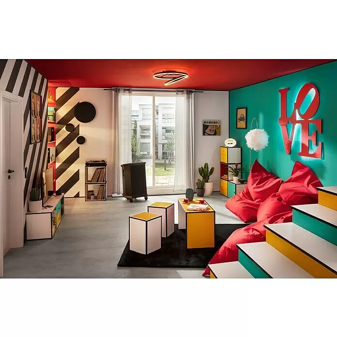 Fellteppich Happy - Graphit, 170 x 120 cm, 100 % Polyester (Flor) - Stimmungsaufnahme