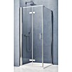 GEO Hit Pro Eckdusche BPF400 (L x B x H: 90 x 80 x 202,2 cm, Beschichtet, Chrom, Glasstärke: 6 mm, DIN Anschlag: Links) | BAUHAUS
