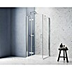 GEO Hit Pro Eckdusche B-PF300 (L x B x H: 100 x 90 x 200 cm, Beschichtet, Chrom, Glasstärke: 6 mm, DIN Anschlag: Links) | BAUHAUS
